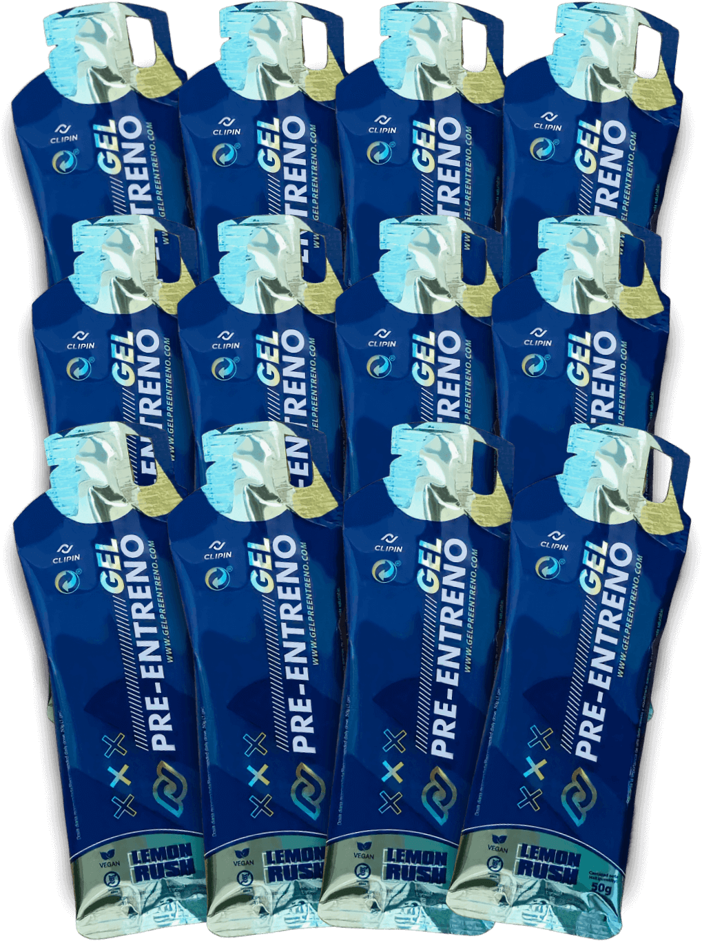 Gel Pre-Entreno CLIPIN — Lemon Rush